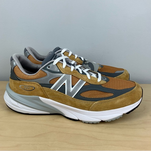 New Balance Men’s Size 11.0 D 990v6 Workwear Grey Tan Suede Athletic Shoes NWT